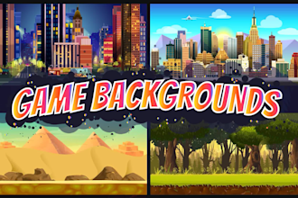 draw trendy game backgrounds