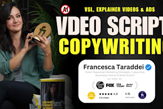write engaging video scripts for youtube ads and vsl