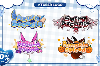 create vtuber logo for streaming in static or animated