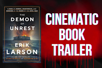 create cinematic book trailer, book teaser, book trailer, cinematic book video