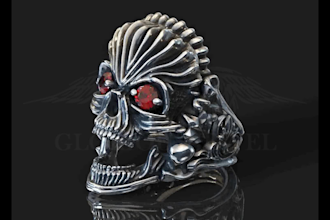 do 3d jewelry design skull rings
