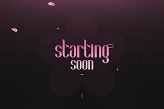 create an sakura stream pack, panels, screen, alerts, transition and more