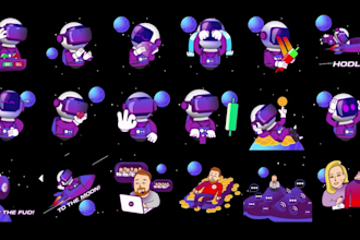 create eye catching animated stickers for any chat platform