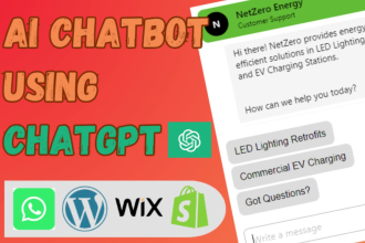 create ai chatbot or website using chatgpt and whatsapp