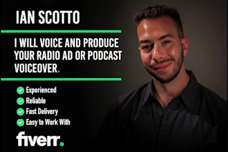 voice and produce your radio ad or podcast voiceover