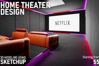 design your home theater design cinema or theatre room in 3d