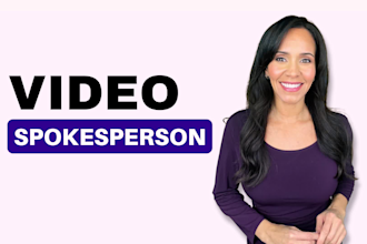 be your professional female video spokesperson