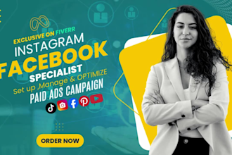 setup and manage facebook paid ads campaign, advertising marketing,fb meta ads