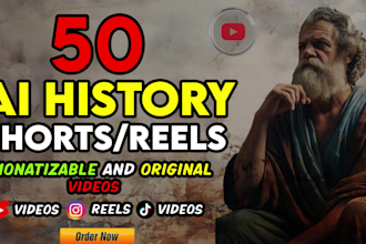 create faceless ai content creation history short for tiktok yt and instagram