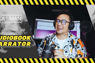 be your audiobook narrator who will voiceover your audiobook