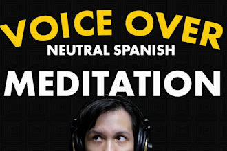 record voice over for meditation in spanish