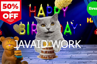 make your pet and 3d animal talk birthday song