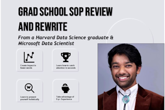 review, edit grad school application statement of purpose