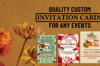 design save the date, party, weeding and birthday invitation card