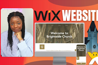 design or redesign a wix website for your church ministry