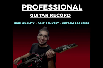 be your professional electric guitar player