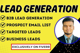 do b2b lead generation, linkedin lead generation and build a prospect email list