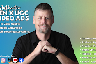 gen x spokesperson video ads for your brand or service