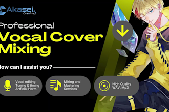 do tuning, time, mix and mastering for singers and utaites