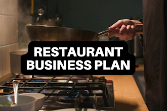 prepare an investor business plan and pitch deck for restaurant