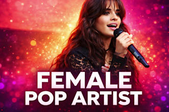 be your unique female pop singer and producer with effective music production