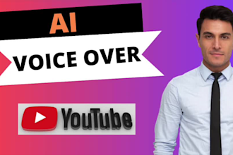 do natural male and female american english ai voice overs, youtube voiceovers