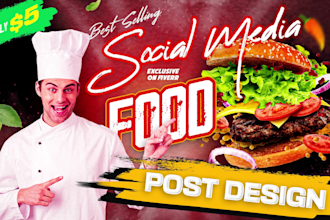 do homemade food, restaurant, street food social media instagram post