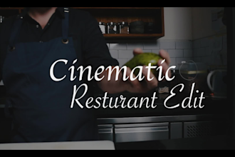 edit food and restaurant promo videos for reels and ads