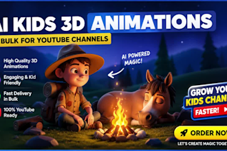 do ai kids 3d animation ai carton youtube videos ai storytelling ai promo video