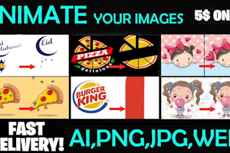 do simple animation for your image or logo or marketing