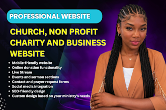 create church website, ministry, nonprofit and wordpress websites