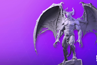 sculpt 3d modeling, character modeling for printing