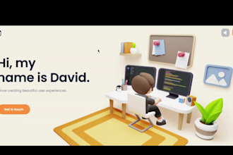 build or redesign 3d animated website, three js, figma to webflow designer react