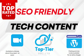 write tech articles and blog posts for your site