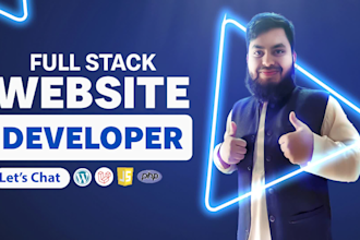 build rebuild custom website development full stack website frontend developer
