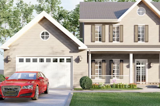 do realistic house exterior visualization and rendering
