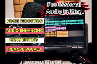 remove background noise and audio editing in a minute