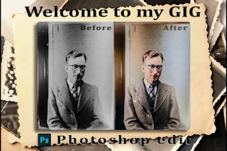 restore and colorize old damaged photos