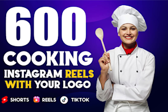 create professional viral cooking instagram reels and youtube shorts