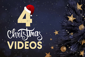 make 4 new year holiday christmas videos