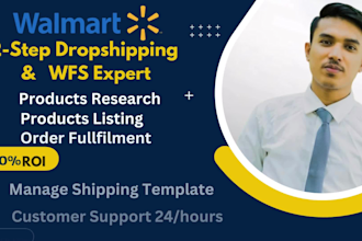 manage walmart 2step dropshipping, wfs accounts and ecommerce optimization