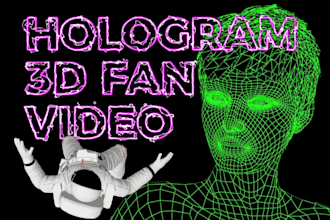 create an amazing hologram 3d video