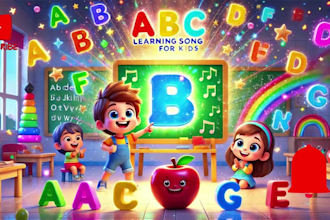 create an engaging 2d,3d animation educative fun learning video for kids