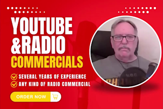 do a voice over for your youtube or radio commercial