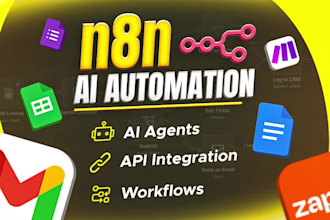 develop n8n ai automation, n8n workflow, custom ai agents, and ai chatbot