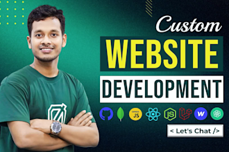 build ai website, business software, website development as full stack developer