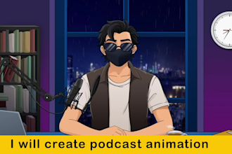 create podcast animations for your character