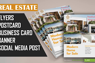 do real estate flyer, social media post