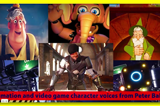 record character voices for video games and animations
