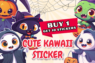 create a cute and kawaii cartoon character and object